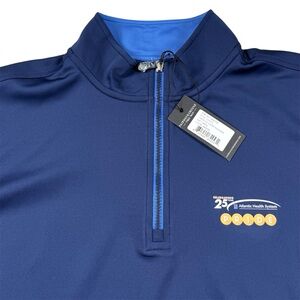 Fairway & Greene F&G Tech Golf Caves Quarter Zip Performance Men’s L Marine NWT